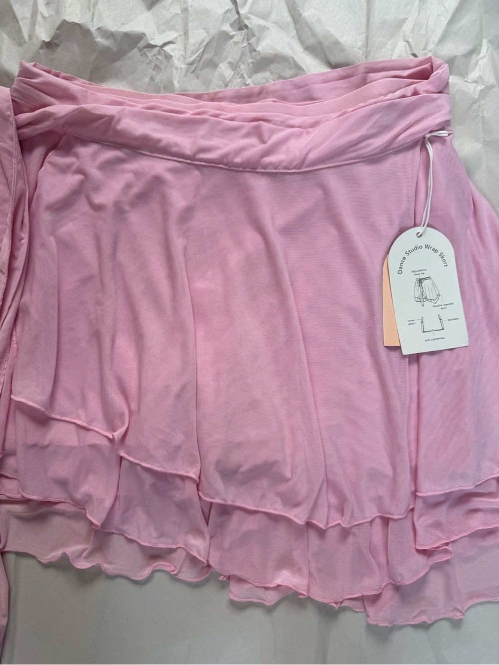 Soft Pink Ruffled Mini Skirt - Picture 2 of 7